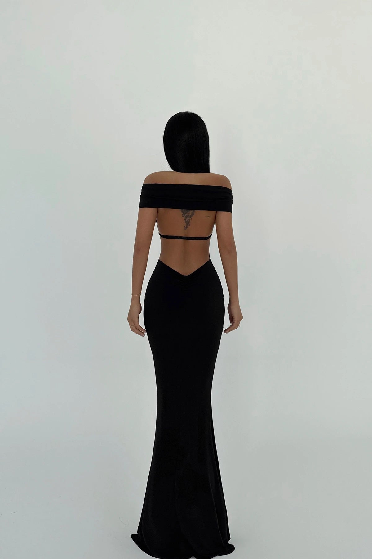 Santorini Black Detail Dress