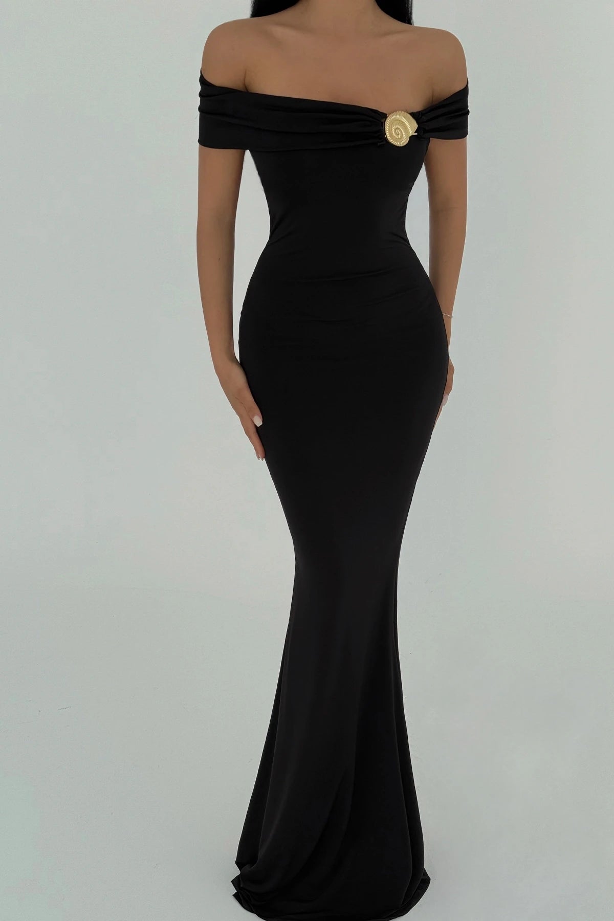 Santorini Black Detail Dress