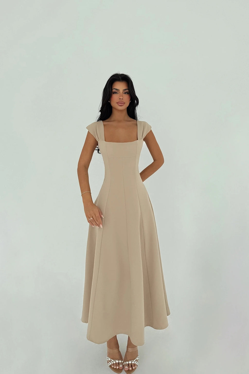Serena Almond Dress