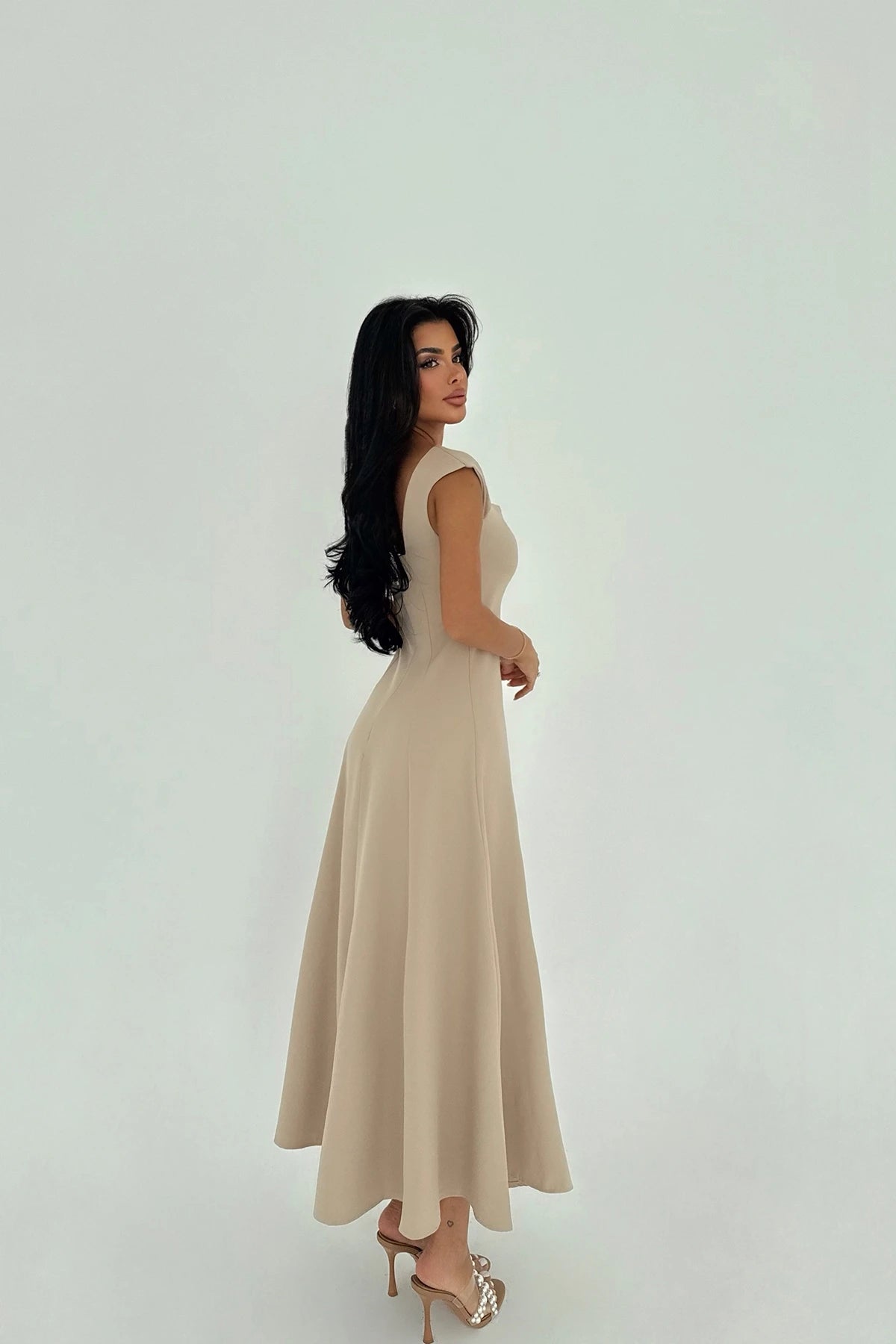 Serena Almond Dress