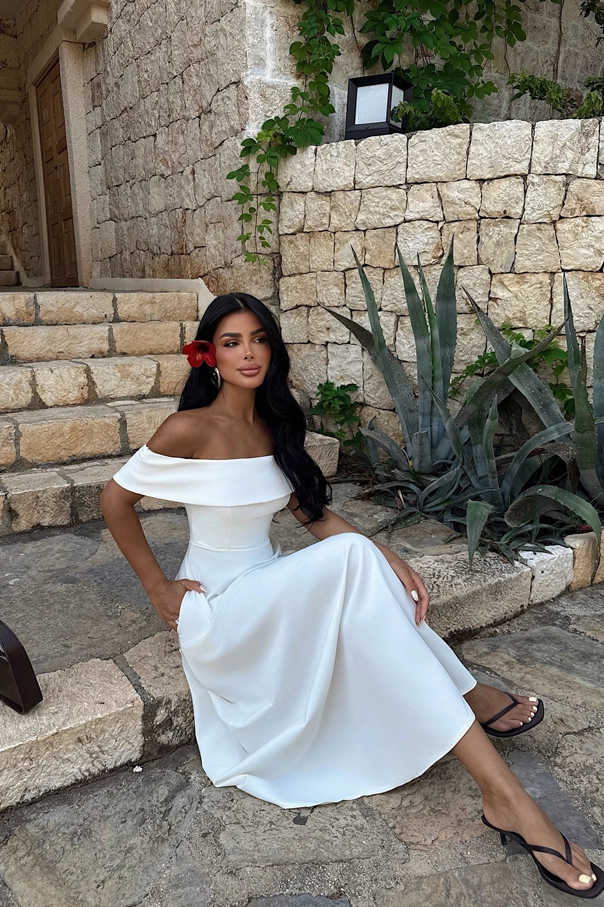 White Belle Dress