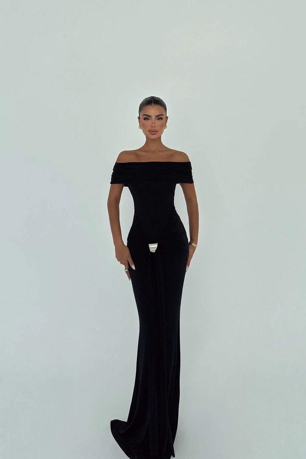 Black Aura Long Dress