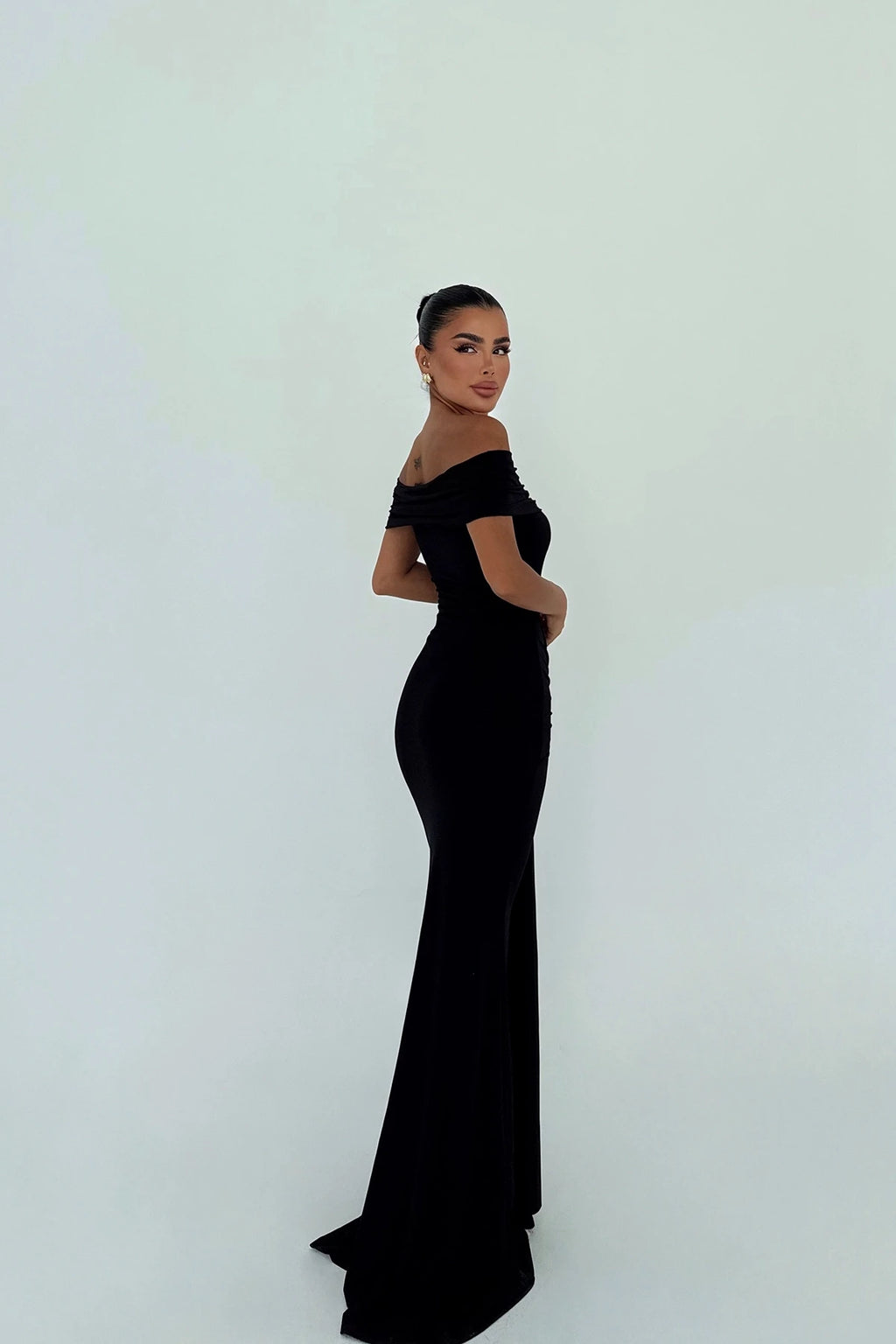 Black Aura Long Dress