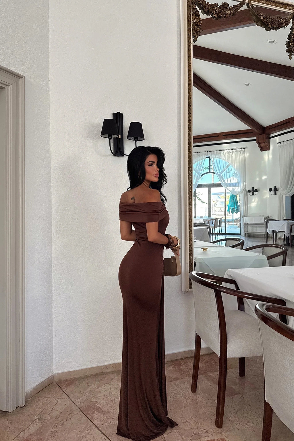 Cocoa Aura Long Dress